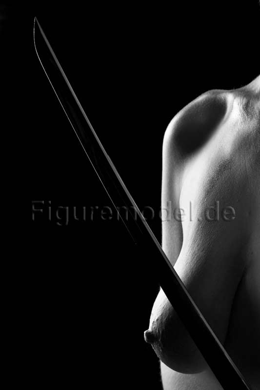 L`art de Lucien Bechamps | 201103 Chains N Blades Vollbusig | japanschwert_705 | figuremodel.de