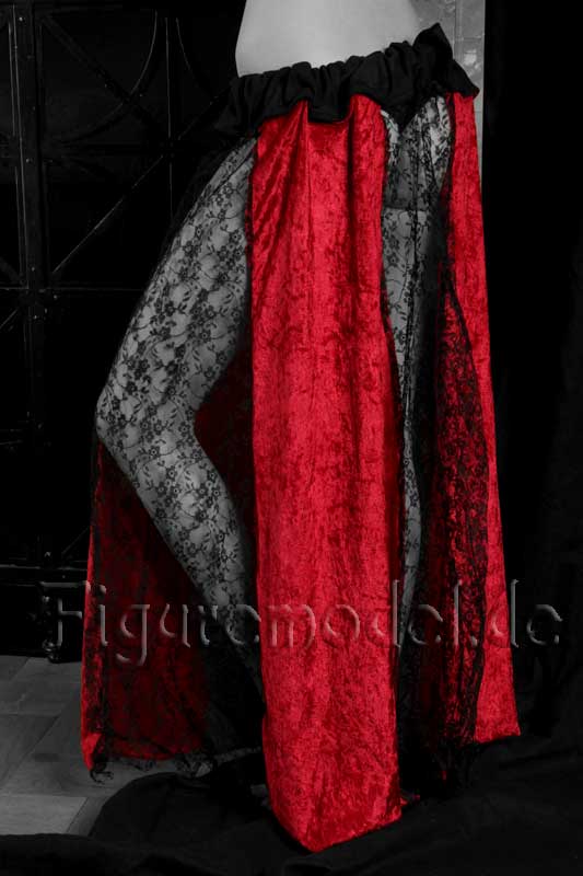 L`art de Lucien Bechamps | Beine | red-see-through-skirt | figuremodel.de